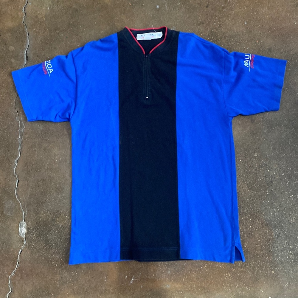 Nautica competition zip T-shirt size m